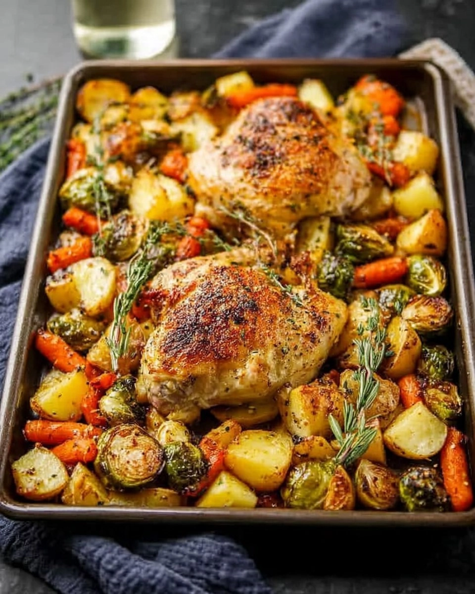 Healthy Sheet Pan Maple Mustard Roasted Chicken