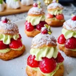 Irresistible-Christmas-Puffs-with-Creamy-Pistachio-Delight-Recipe
