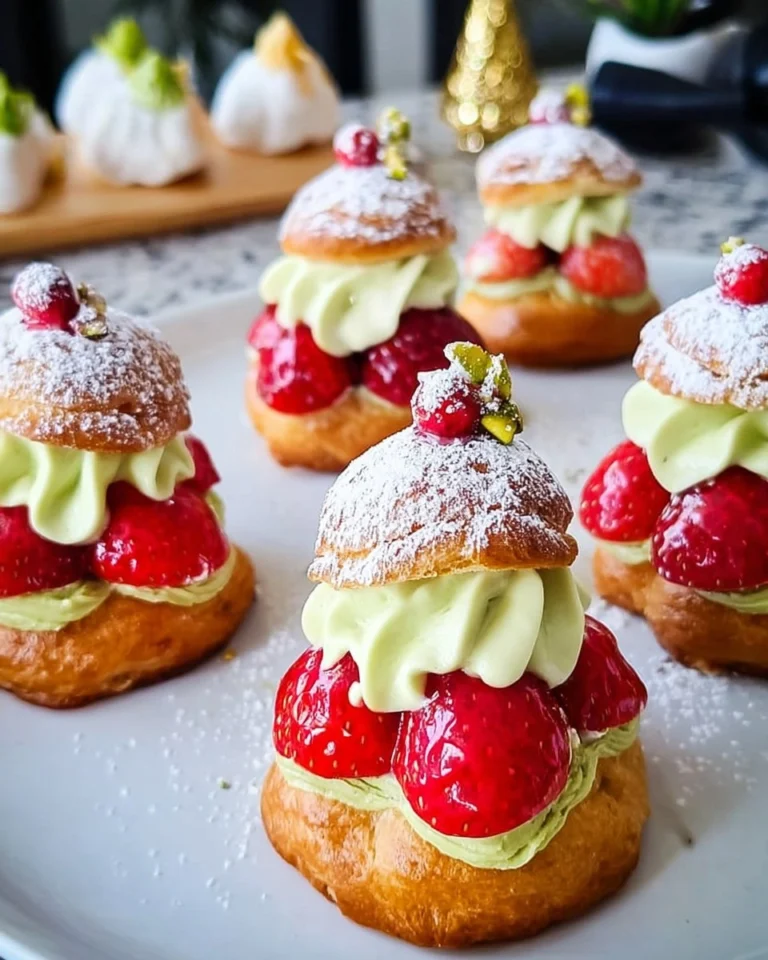Irresistible-Christmas-Puffs-with-Creamy-Pistachio-Delight-Recipe