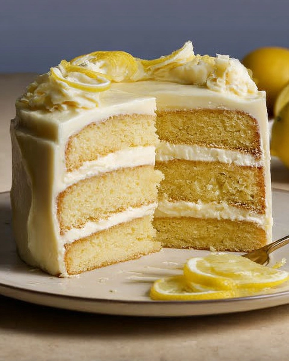 Lemon Mascarpone Cake: Moist Lemon Layers with Fluffy Cream