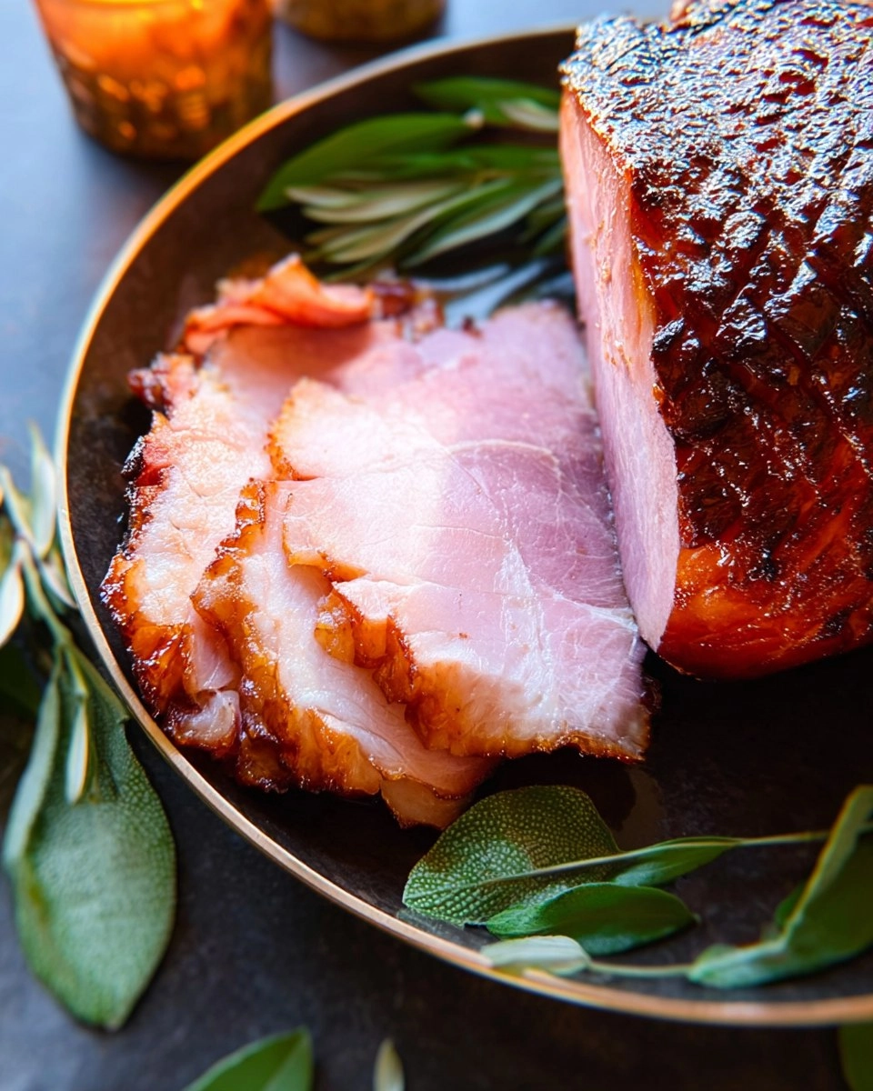 Maple Bourbon Glazed Ham