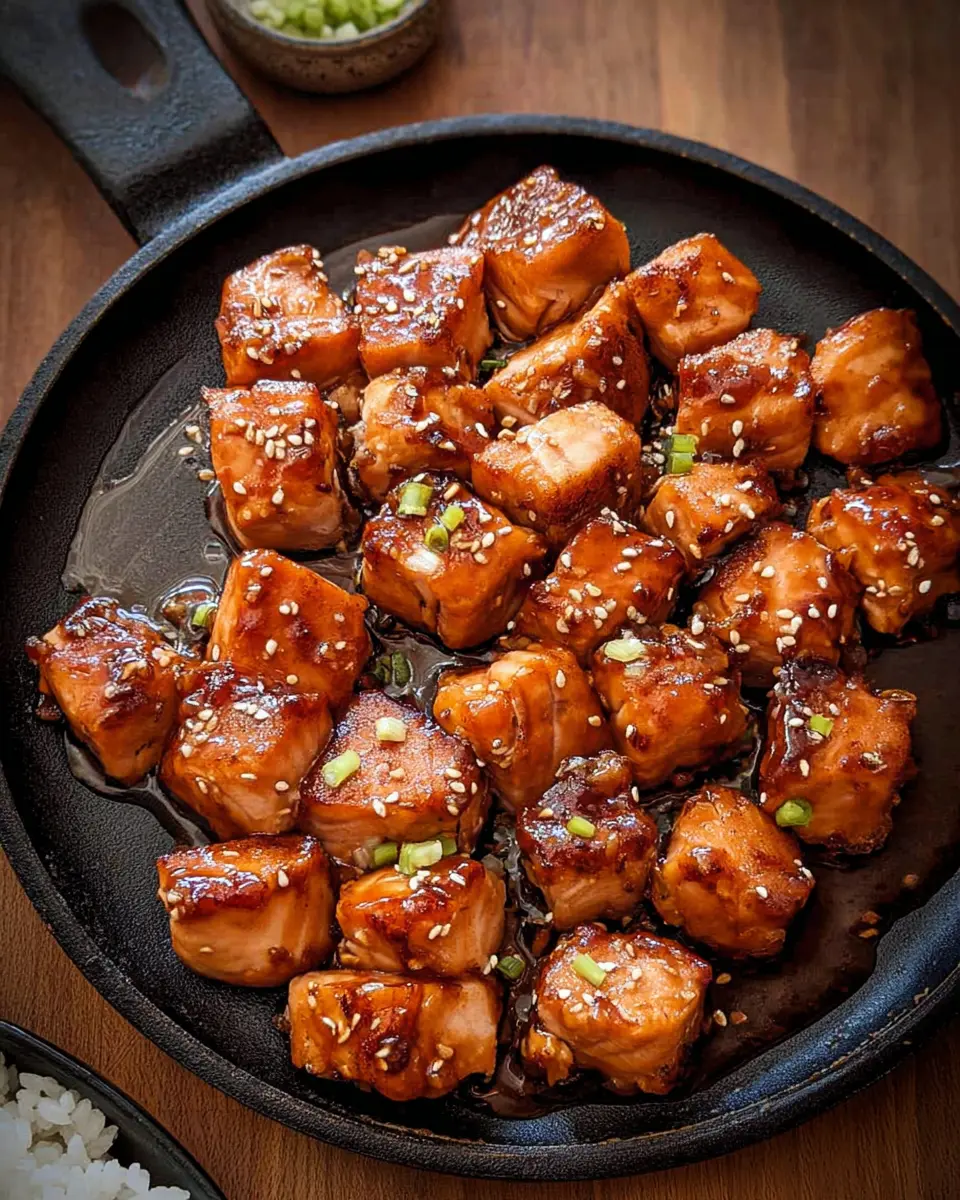 Maple Glazed Salmon Bites 7