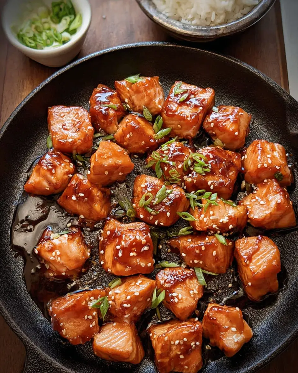 Maple Glazed Salmon Bites 6