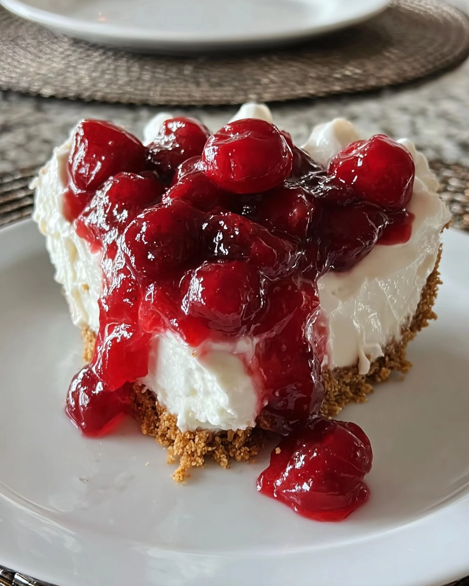 No-Bake Cherry Cheesecake