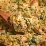 One-Pan-Spinach-Artichoke-Chicken-Orzo-Recipe