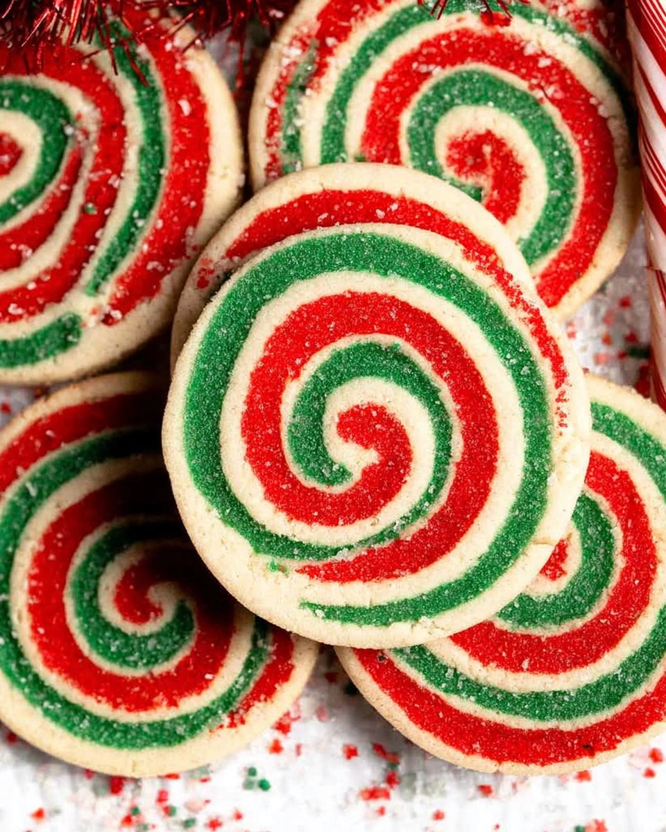 Peppermint Pinwheel Cookies