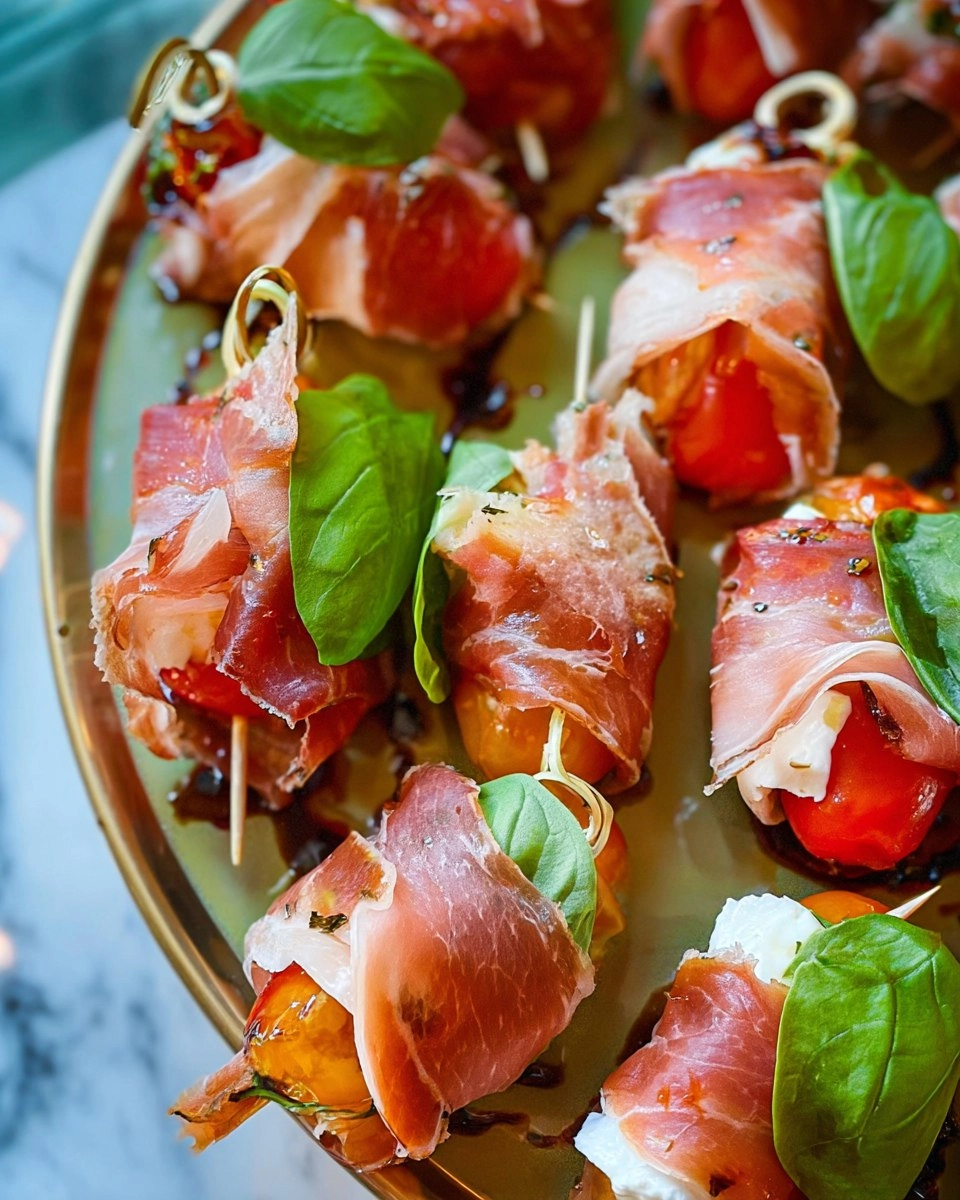 Prosciutto Caprese Bites