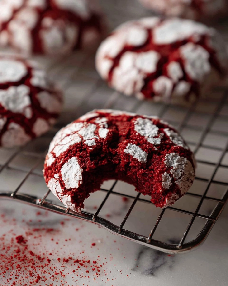 Red Velvet Crinkle Cookies 106 Red Velvet Crinkle Cookies