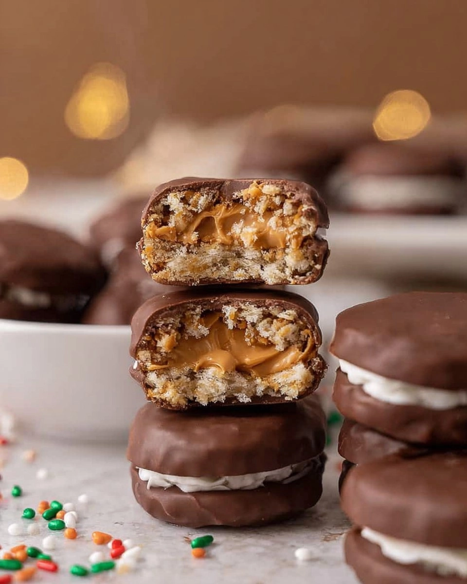 Ritz Peanut Butter Cookies (Easy No-Bake Chocolate Sandwiches)