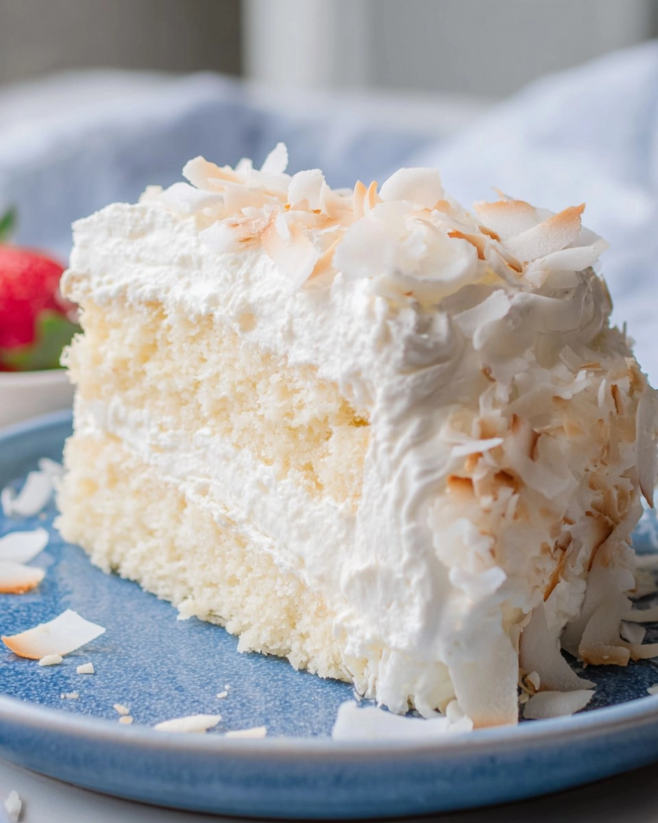 Soft annd Fluffy Coconut Cloud Cake