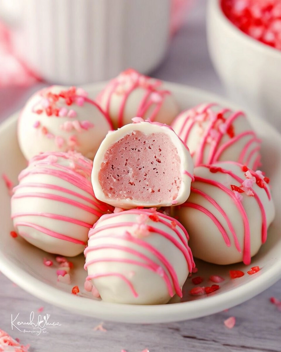 Strawberry Cake Truffles 107 Strawberry Cake Truffles