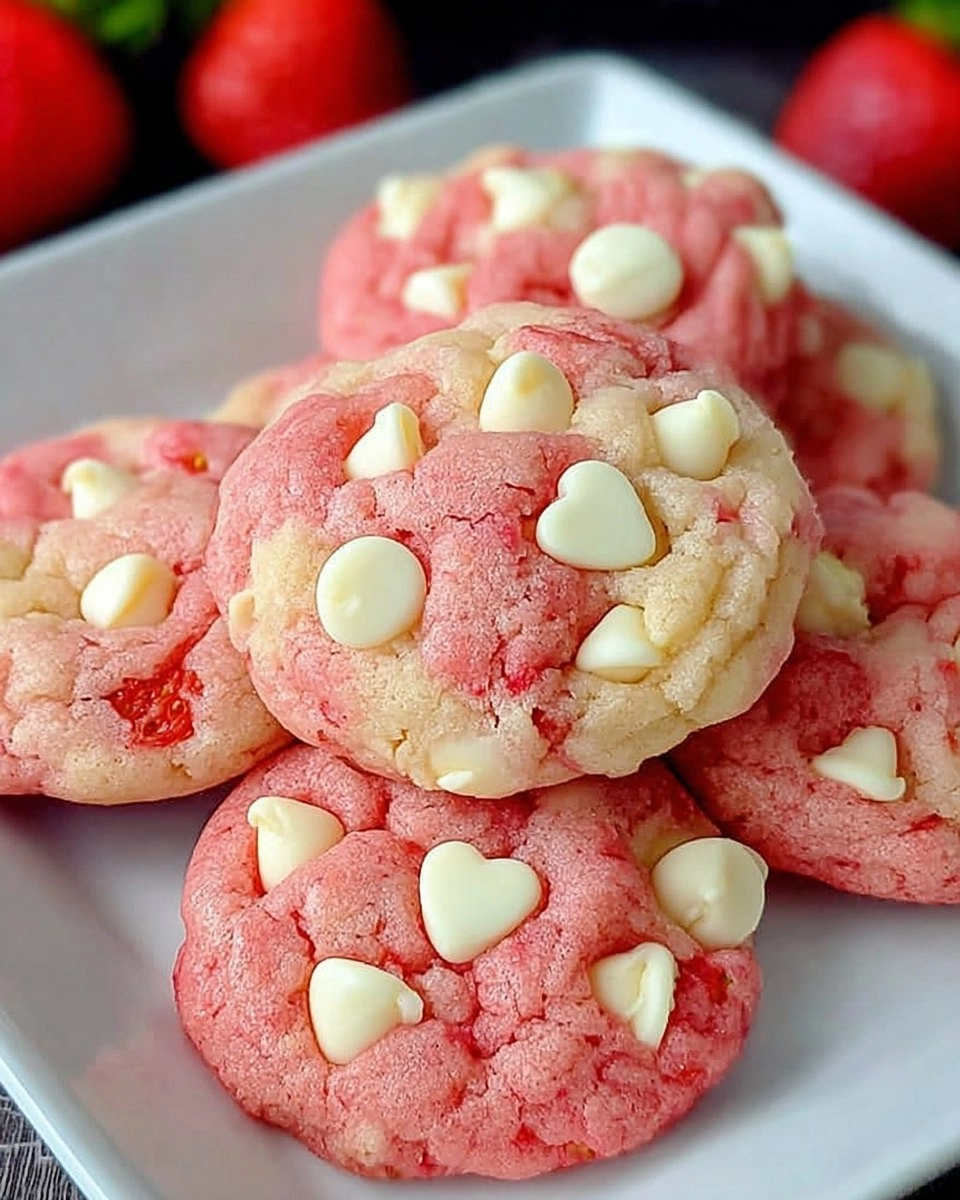 Strawberry White Chocolate Chip Cookies- Perfect for Valentine’s Day! 106 Strawberry White Chocolate Chip Cookies- Perfect for Valentine’s Day!