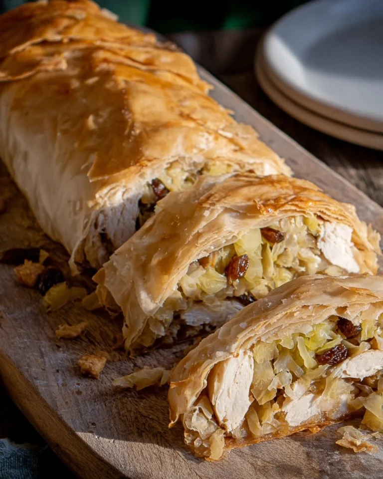 Sweet-Cabbage-Strudel-with-Raisins-and-Brown-Sugar-Recipe