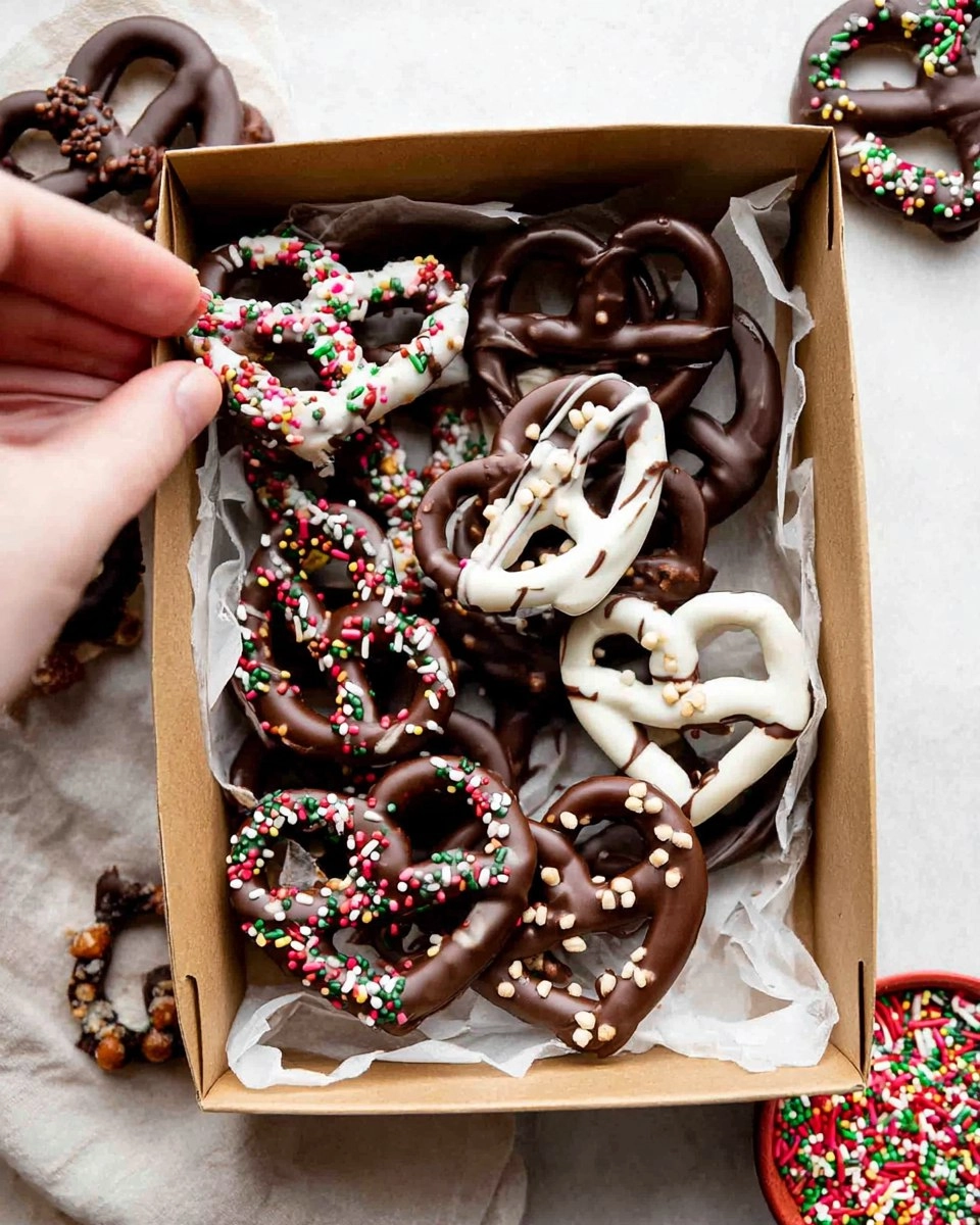 Valentine Chocolate Covered Pretzels
