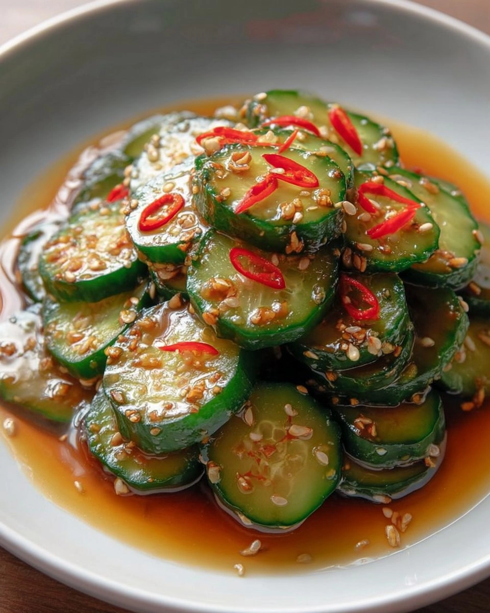 Valentine Easy Spicy Cucumber Salad (Din Tai Fung Copycat)