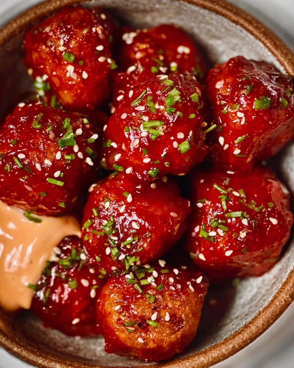 Valentine Korean BBQ Meatballs and Spicy Mayo Dip