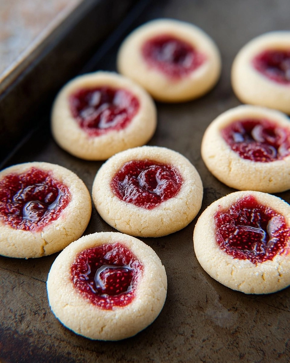 Valentine Raspberry Thumbprint Cookies