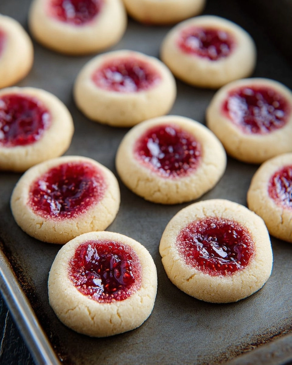 Valentine Raspberry Thumbprint Cookies