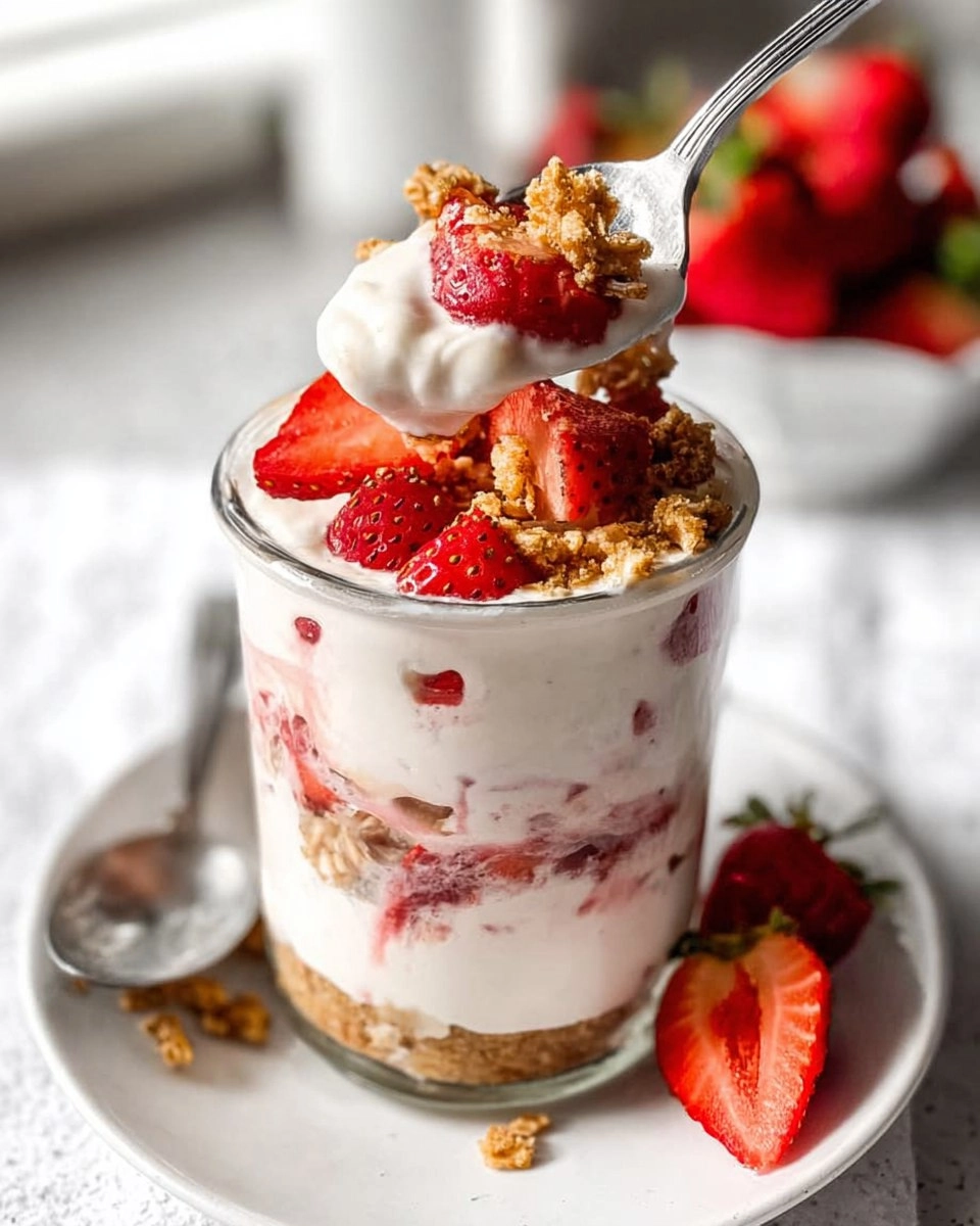 Valentine Strawberry Cheesecake Overnight Oats 95 Valentine Strawberry Cheesecake Overnight Oats