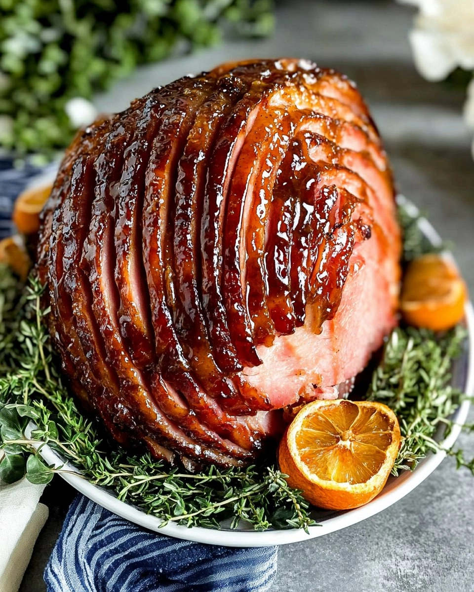 Baked Ham with Brown Sugar Glaze