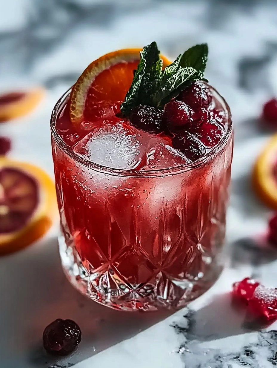 Blood Orange Bourbon Smash