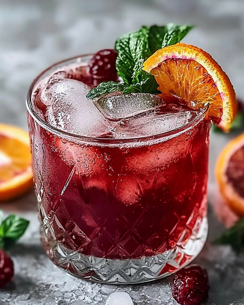 Blood Orange Bourbon Smash
