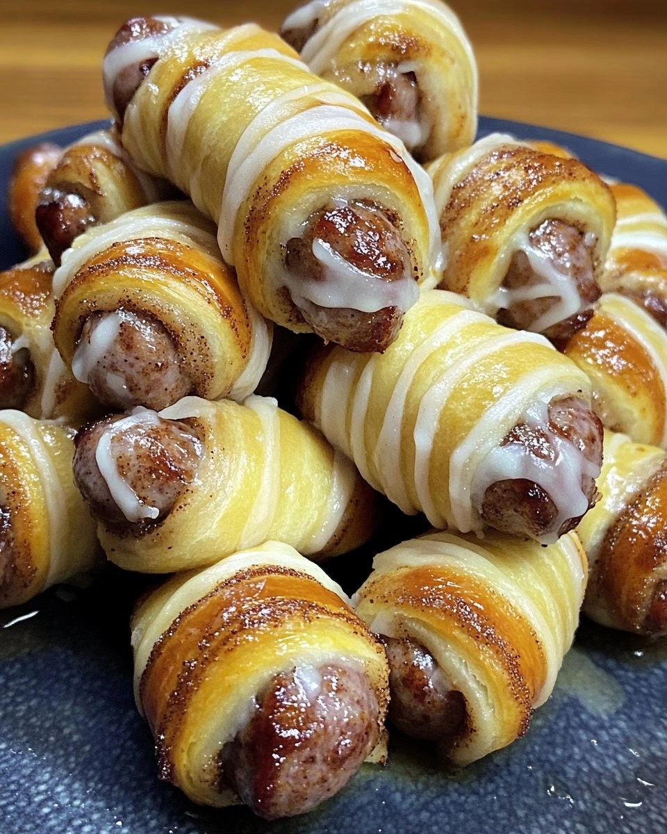 Breakfast Pigs in Cinnamon Rolls