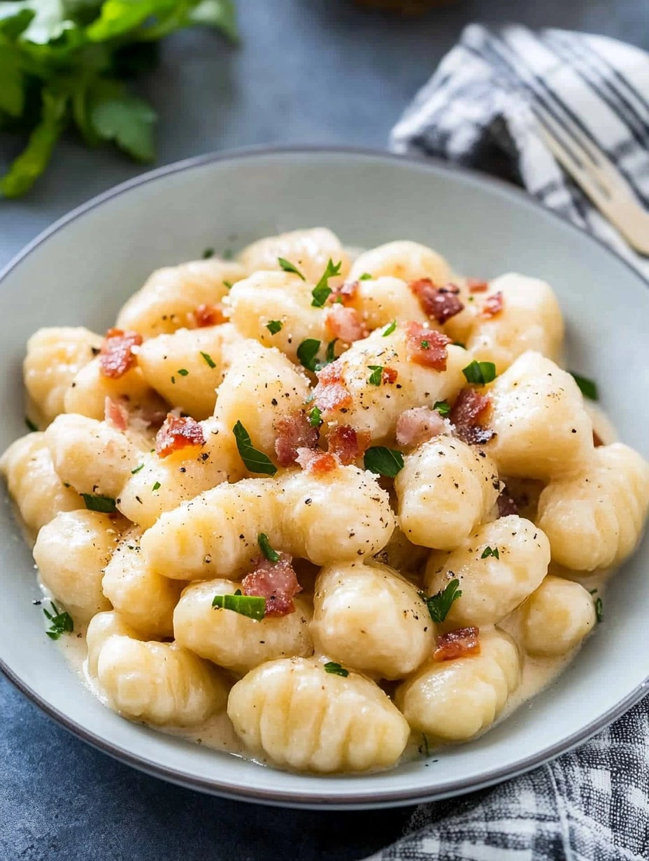 Creamy Pancetta Gnocchi 