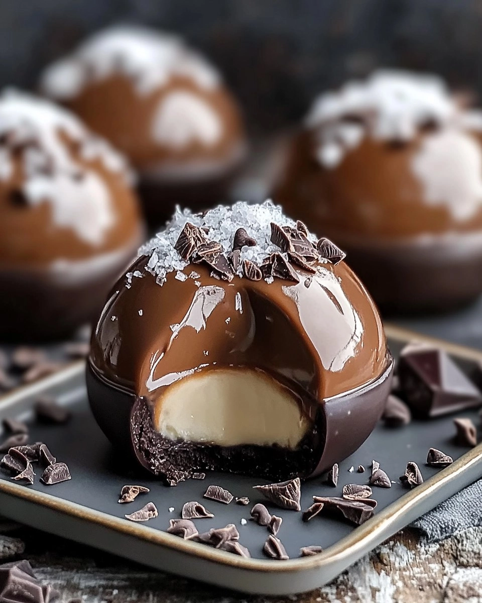 Easy Caramel Chocolate Mousse Domes 