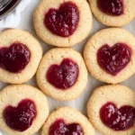 Easy-Jam-Thumbprint-Cookies-with-a-Heart-Shaped-Twist-Recipe