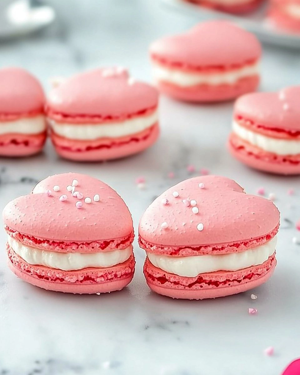 Galentine’s Brunch Foods : Heart-Shaped Macarons 34 Galentines-Brunch-Foods-Heart-Shaped-Macarons-Recipe