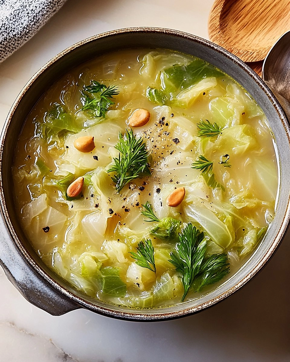 Garlicky Cabbage Soup