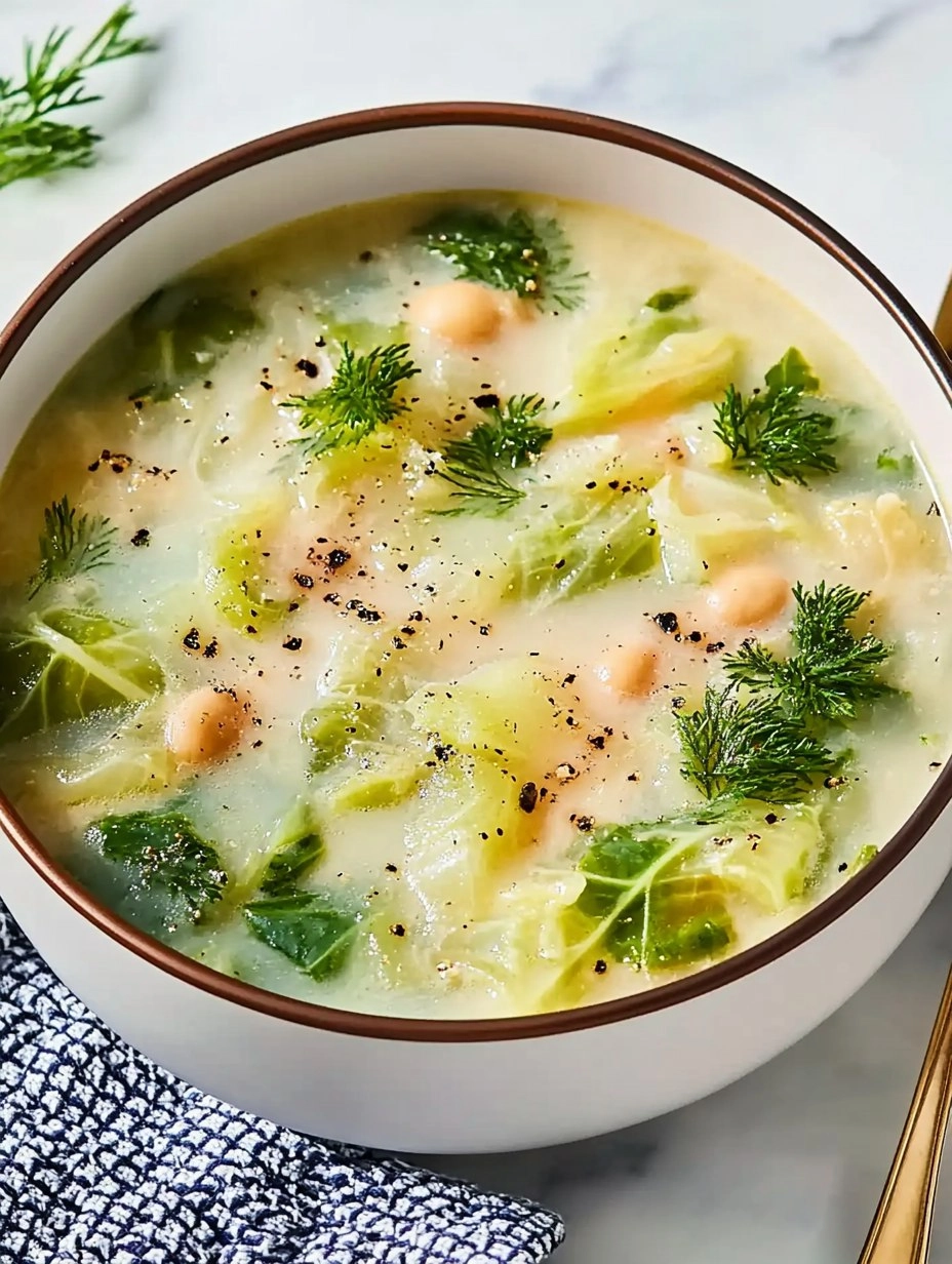 Garlicky Cabbage Soup