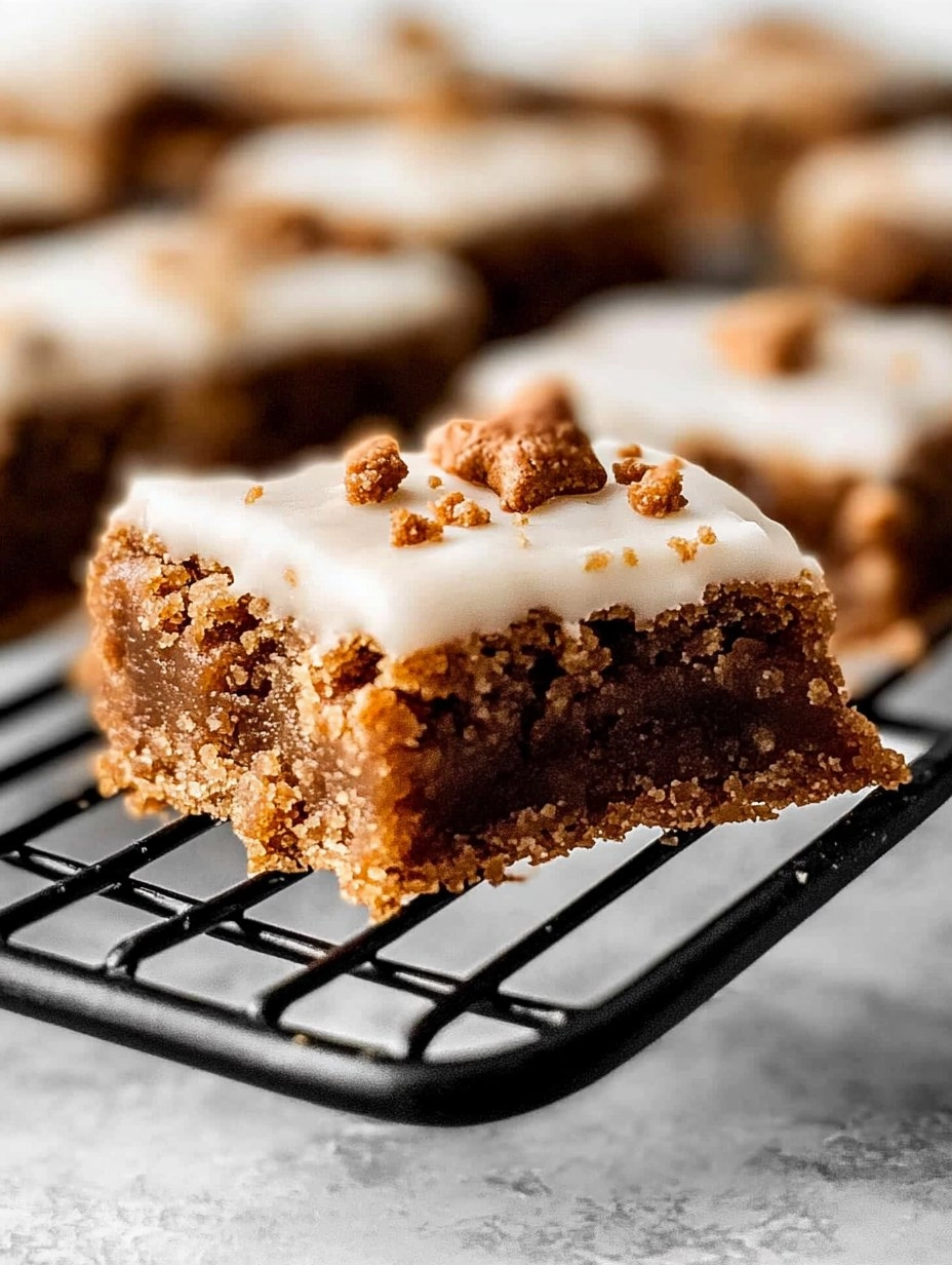 Gingerbread Cookie Bars