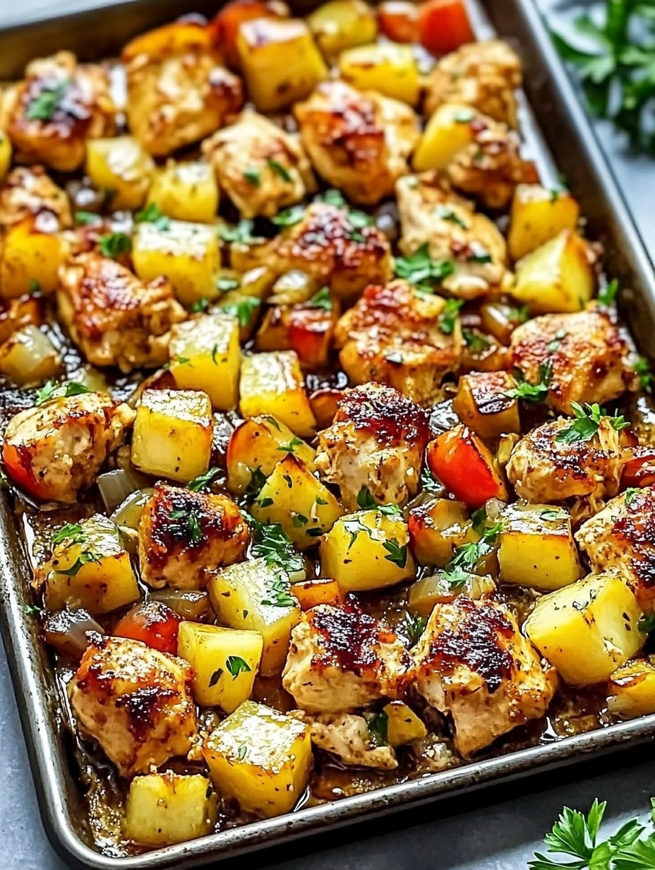 Hawaiian Chicken Sheet Pan