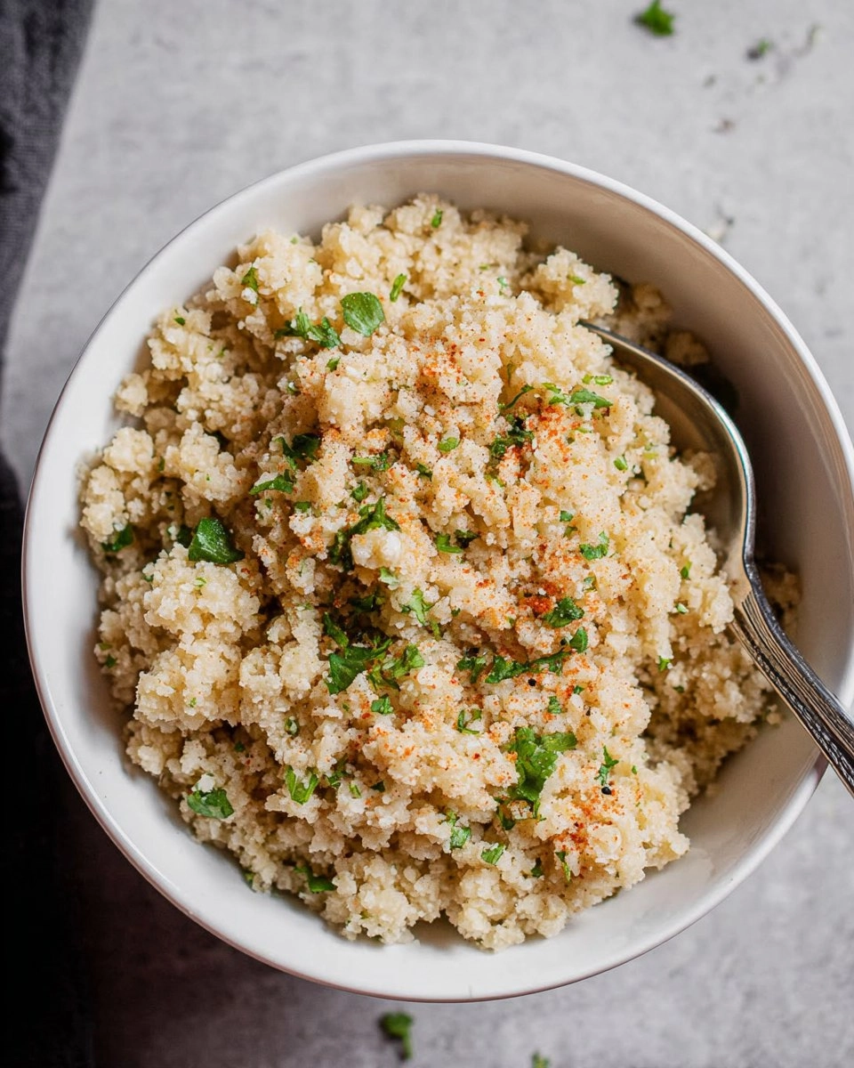 Healthy Creamy Coconut Cauliflower Rice