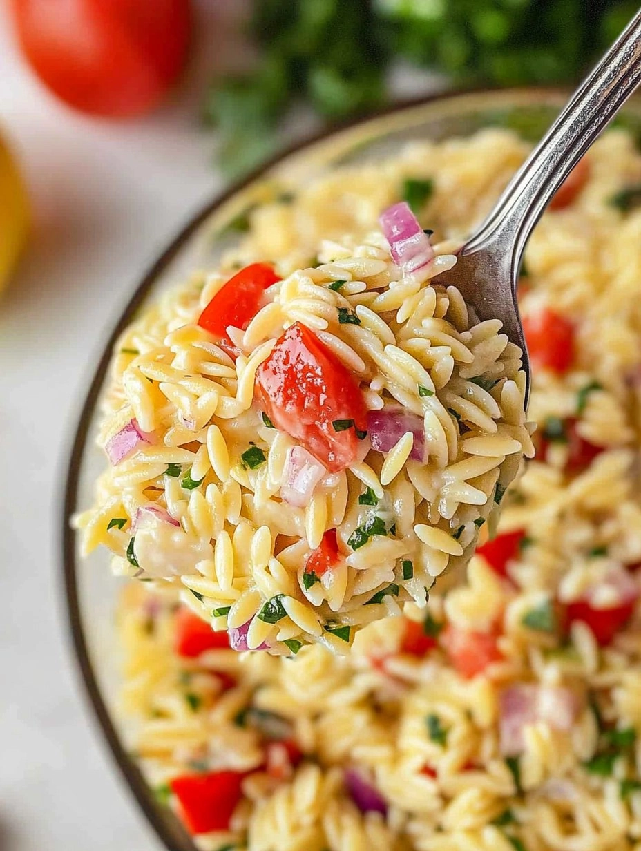 Healthy Easy Orzo Lemon Salad