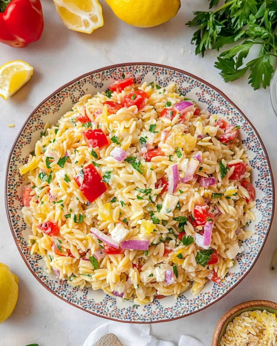 Healthy Easy Orzo Lemon Salad