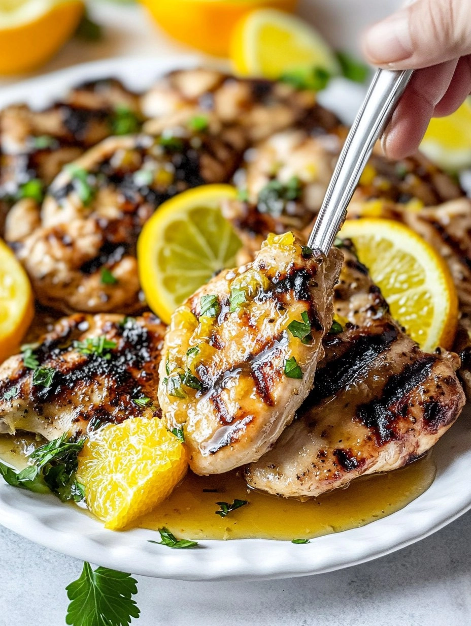 Healthy Grilled Citrus Chicken with Glaze