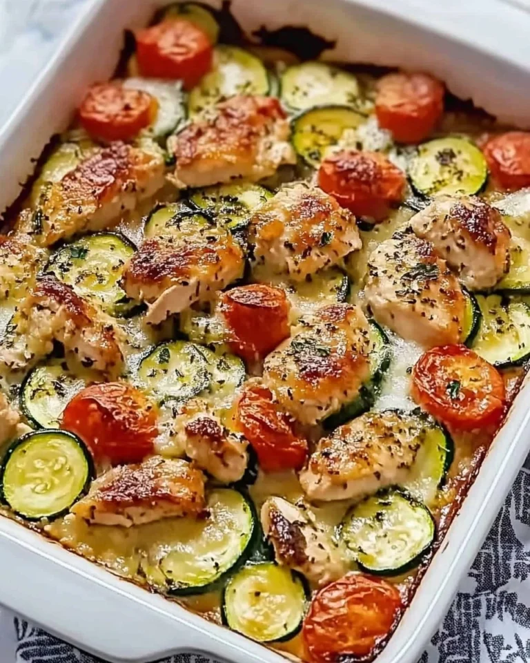 Mediterranean-Chicken-Zucchini-Bake-Recipe
