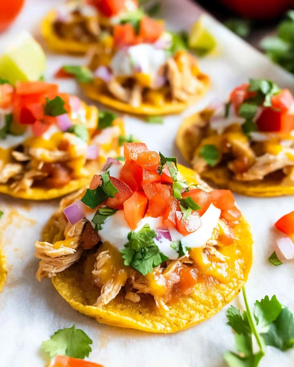 Mini Chicken Tostadas