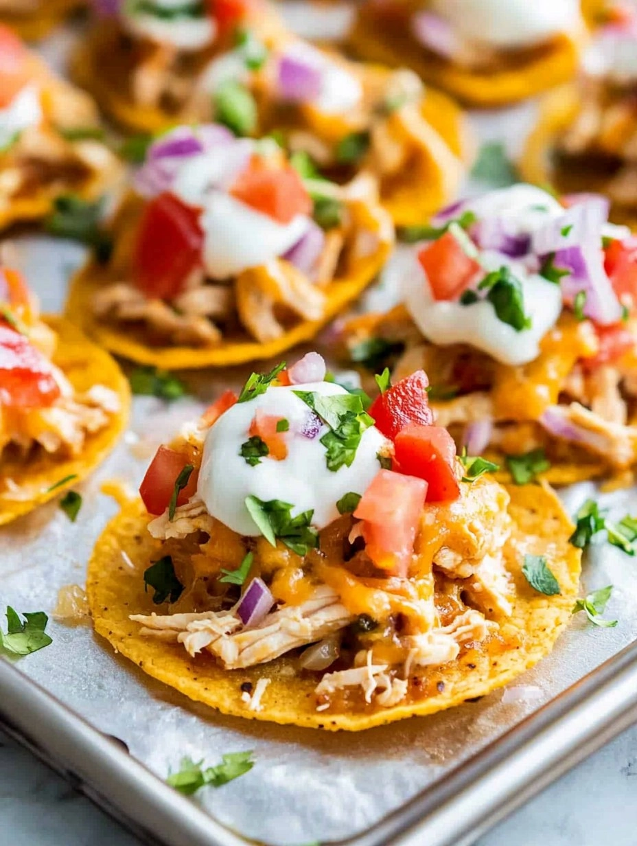 Mini Chicken Tostadas