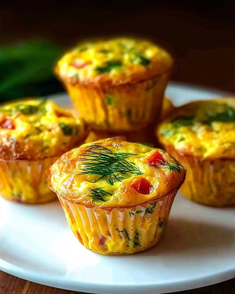 Mini Frittata Muffins with Dill 