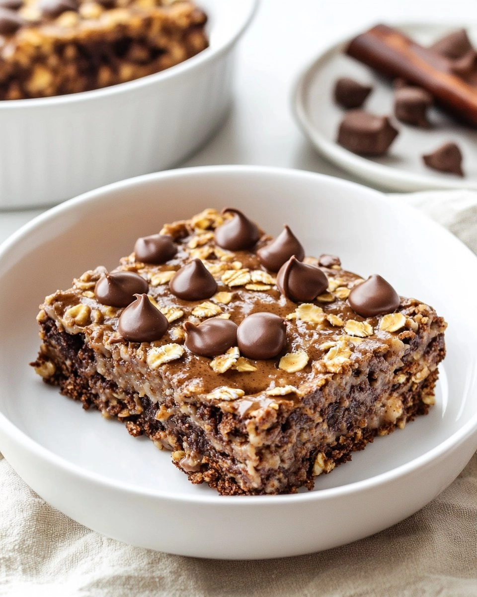 Peanut Butter Brownie Baked Oatmeal