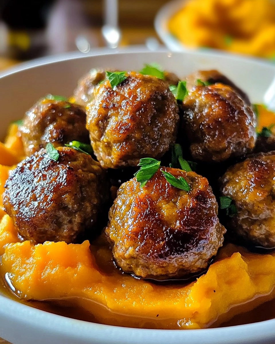 Pork Meatballs Sweet Potato