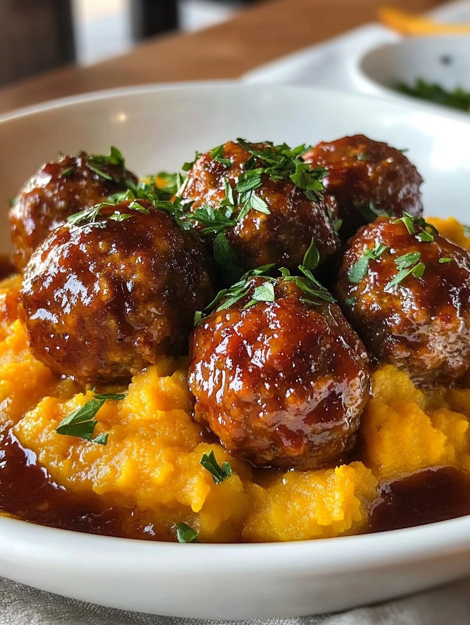 Pork Meatballs Sweet Potato