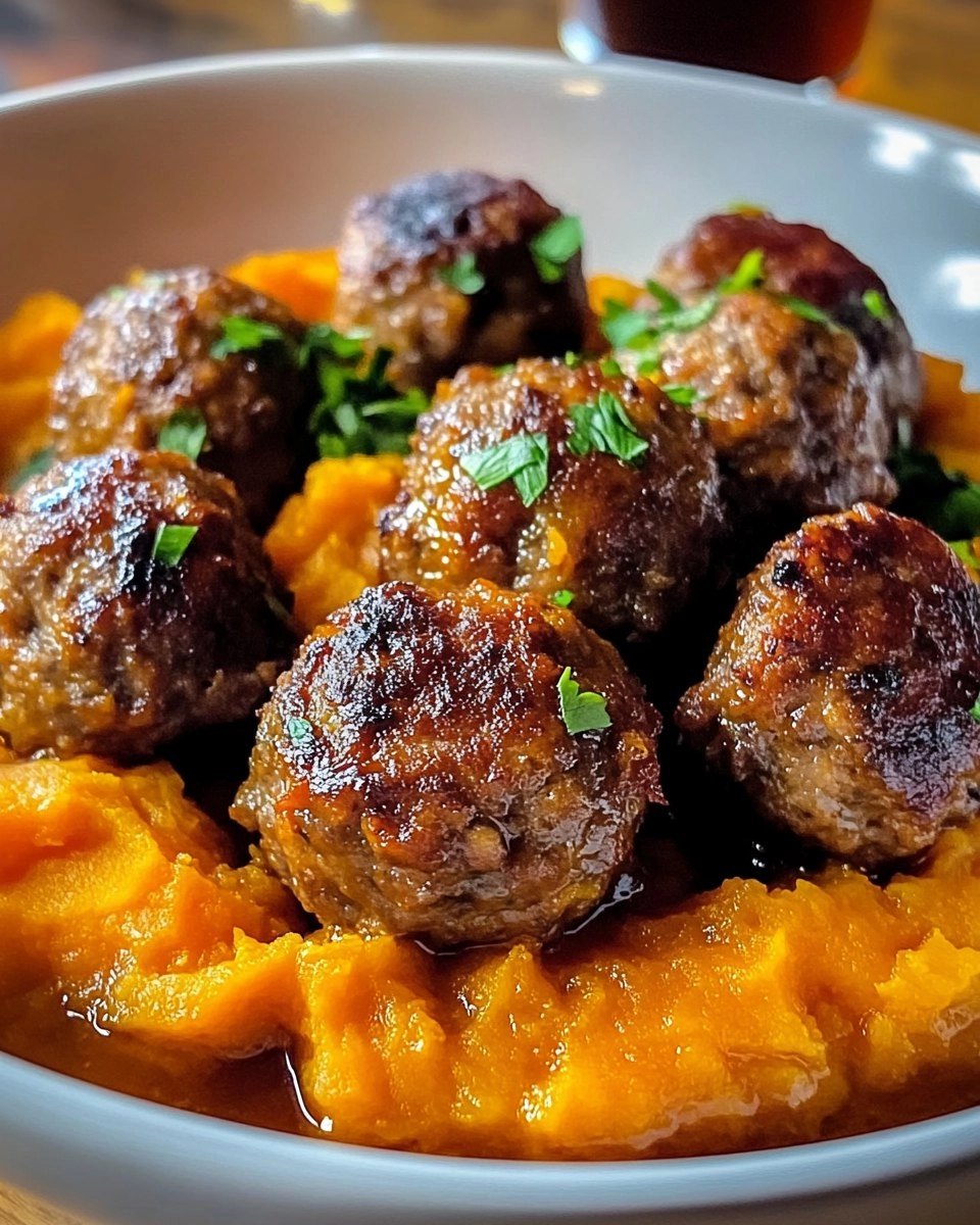 Pork Meatballs Sweet Potato