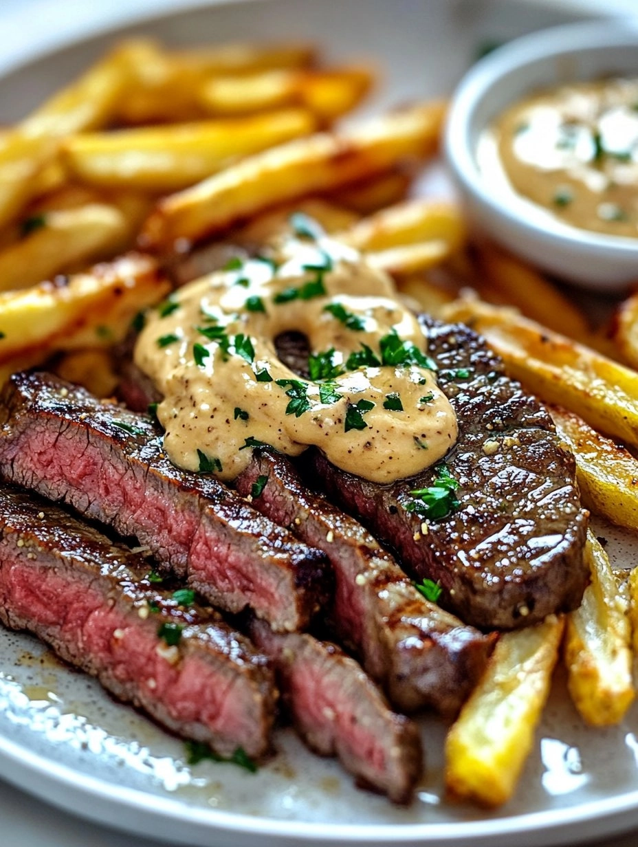 Steak Frites with Honey Dijon Aioli 