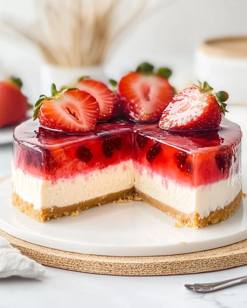 Strawberry-Jelly-Cheesecake-Recipe