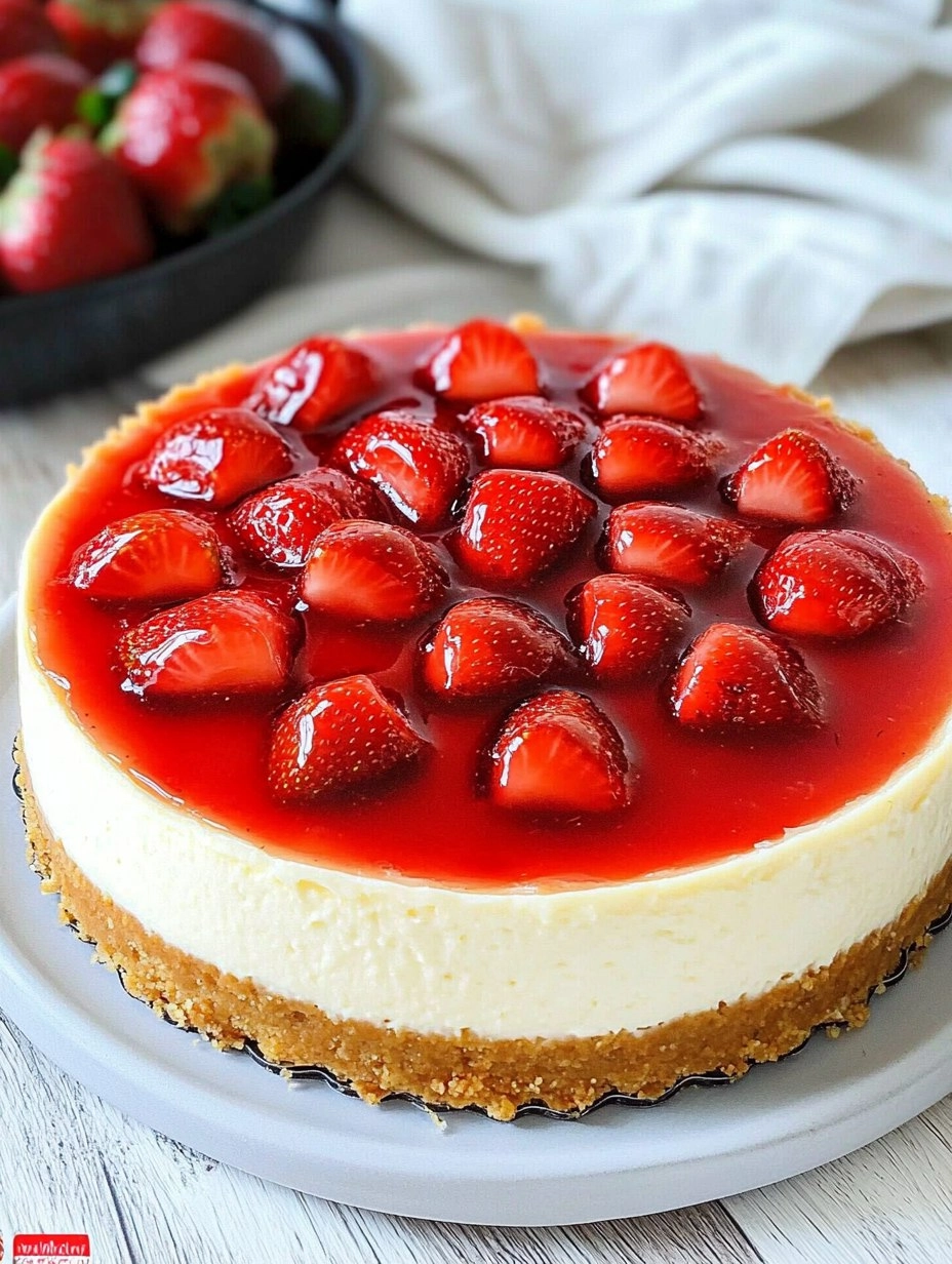 Strawberry Jelly Cheesecake